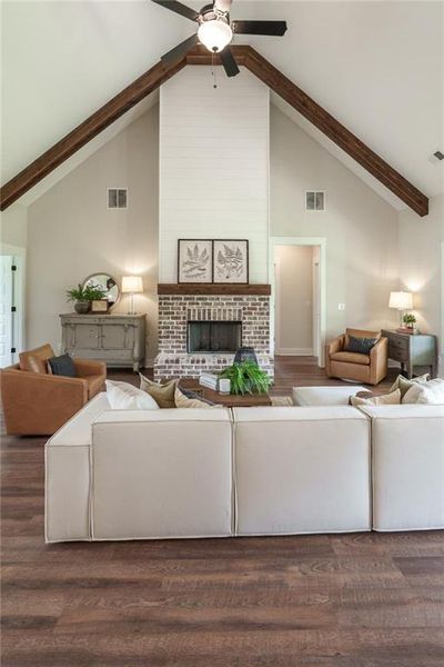 Furnished interior view inside a new home in , Social Circle (Image 31).