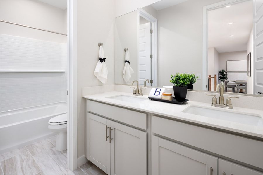 Furnished interior view inside a new home in Willows at Bella Vista Farms, San Tan Valley (Image 17).