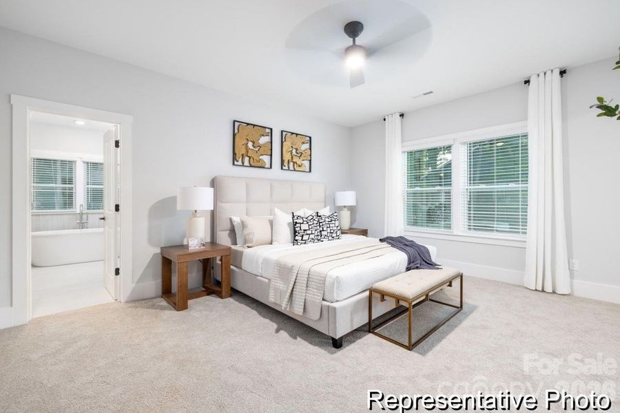 Furnished interior view inside a new home in , Statesville (Image 32).