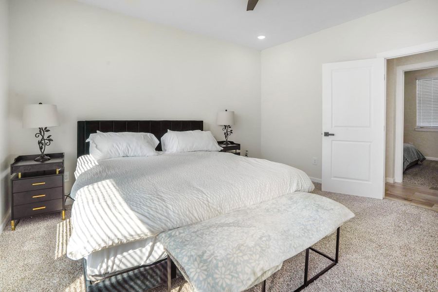 Primary bedroom. Located on the third floor