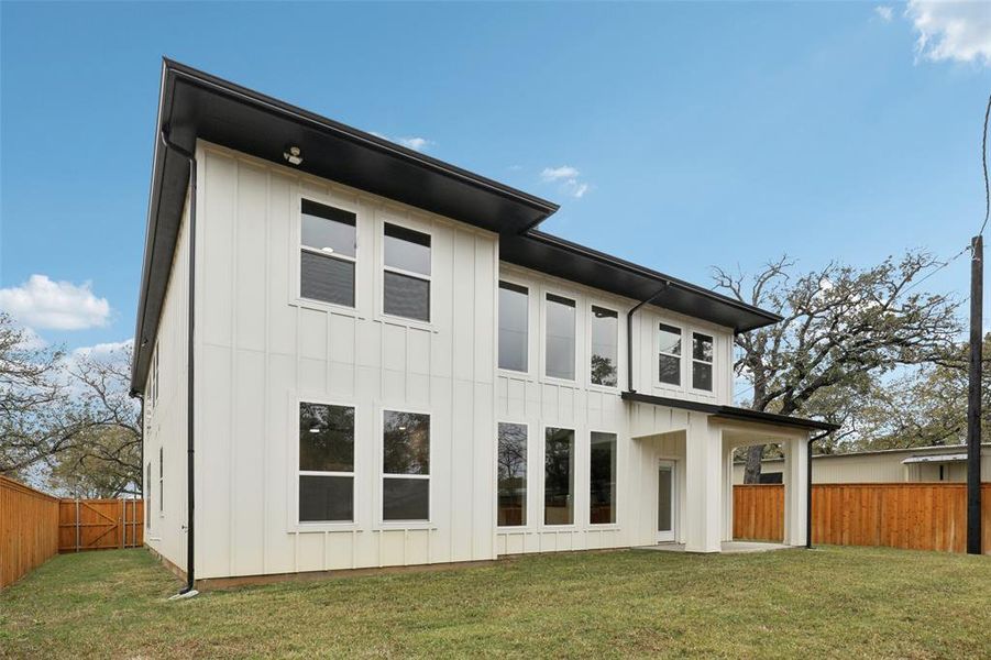 Exterior details and patio area of a home in , Keller (Image 3). Exterior details and patio area of a home in , Keller (Image 3).