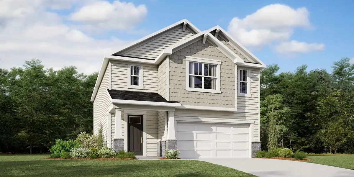 Representative exterior photo of a completed home built from the Summit by Mattamy Homes in Stonebarrow, Lillington, NC (Image 2). Representative exterior photo of a completed home built from the Summit by Mattamy Homes in Stonebarrow, Lillington, NC (Image 2).