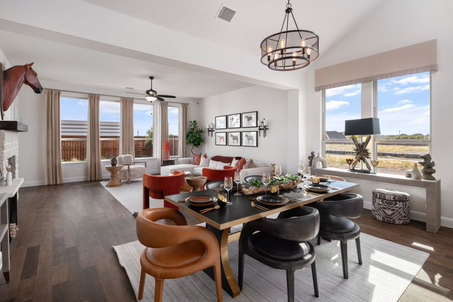 Representative furnished interior of a home built from the The Trinity Executive by UnionMain Homes in Lake Breeze, Lavon (Image 11).