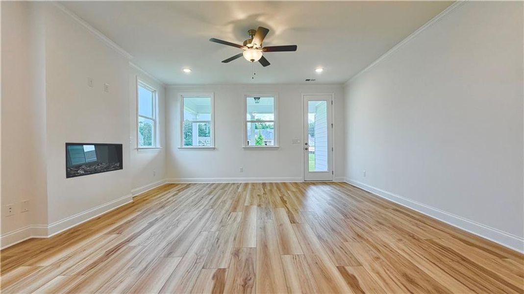 Spacious, unfurnished interior of a new home in Wehunt Meadows, Hoschton (Image 24). Spacious, unfurnished interior of a new home in Wehunt Meadows, Hoschton (Image 24).