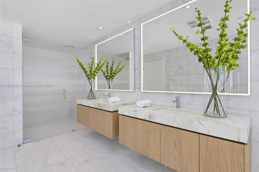 Furnished interior view inside a new home in Five Park, Miami Beach (Image 17). Furnished interior view inside a new home in Five Park, Miami Beach (Image 17).