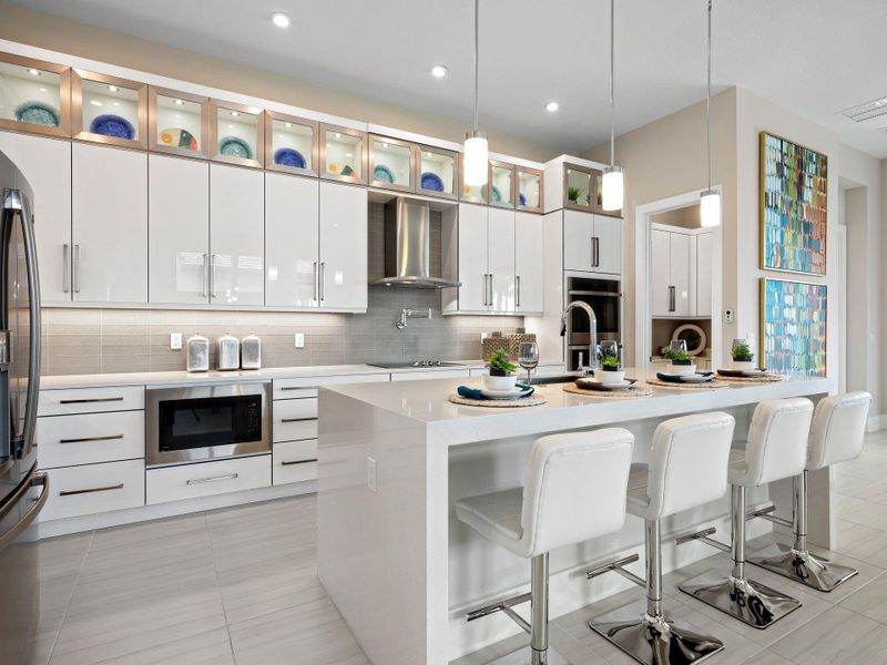 Furnished interior view inside a new home in PGA Village Verano, Port St. Lucie (Image 18).