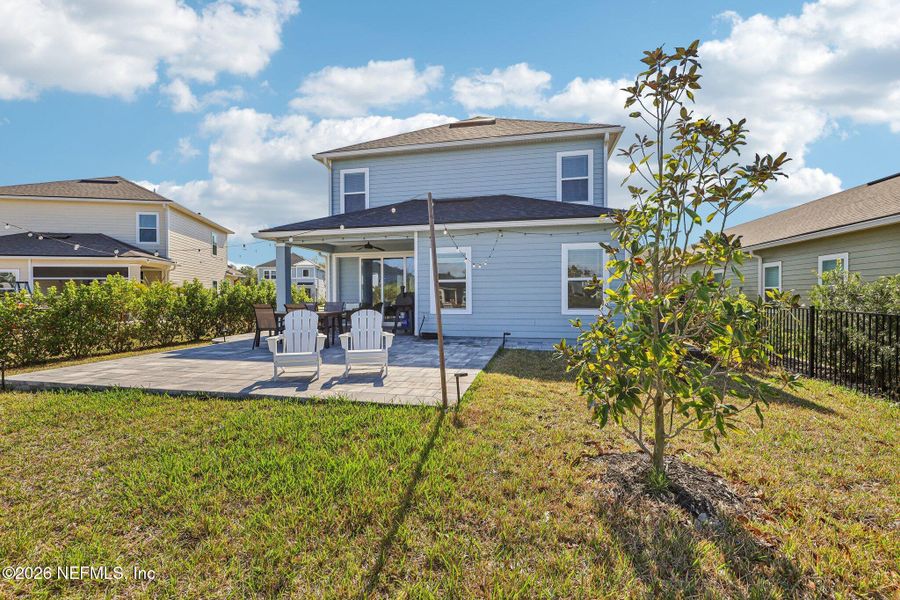 Exterior details and patio area of a home in Beacon Lake, St. Augustine (Image 34).