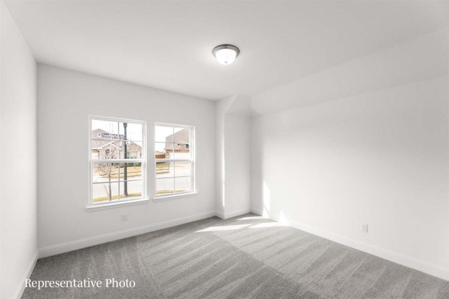 Representative unfurnished interior of a home built from the Carrollton by Pacesetter Homes in Creekview Meadows, Pilot Point (Image 24). Representative unfurnished interior of a home built from the Carrollton by Pacesetter Homes in Creekview Meadows, Pilot Point (Image 24).