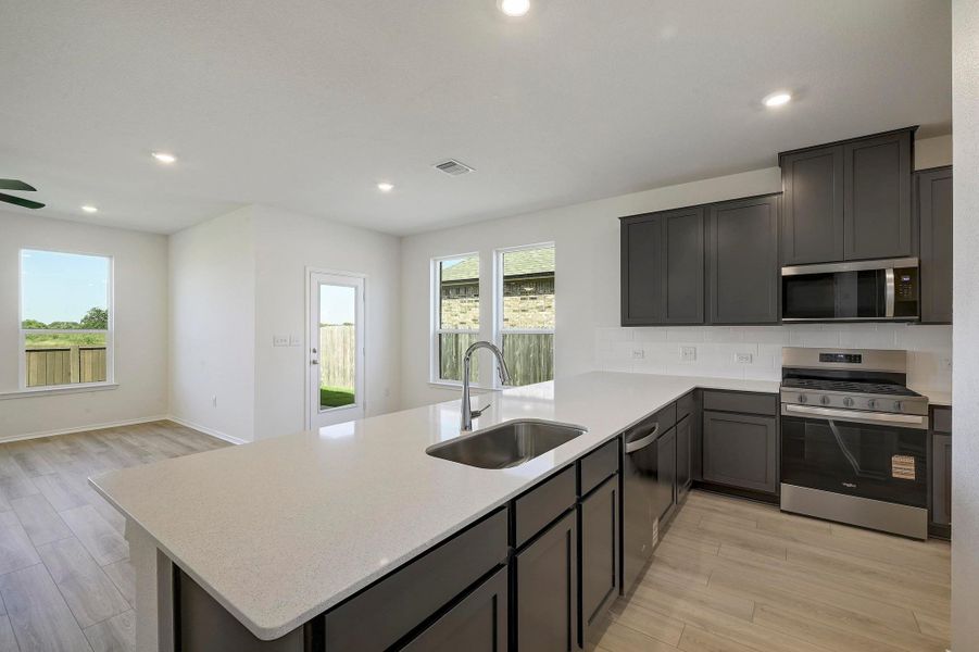 Furnished interior view inside a new home in Centerpoint Meadows, Lockhart (Image 6). Furnished interior view inside a new home in Centerpoint Meadows, Lockhart (Image 6).