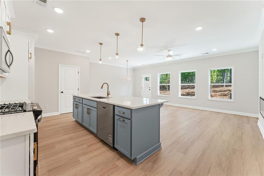 Furnished interior view inside a new home in Cherokee Township, Acworth (Image 7).