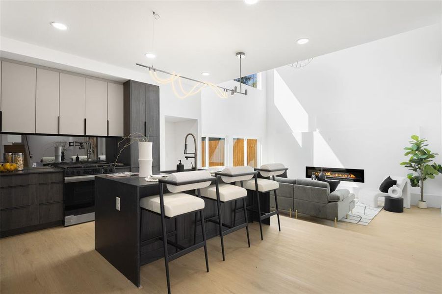 Furnished interior view inside a new home in , Dallas (Image 4).