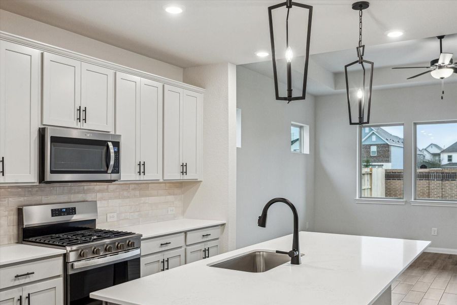 Furnished interior view inside a new home in Elyson, Katy (Image 7).