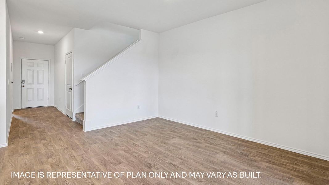 Representative unfurnished interior of a home built from the The Mitchell by D.R. Horton in Talavera, Kyle (Image 16).