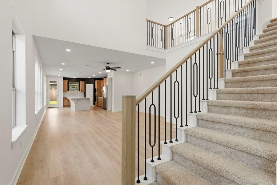 Spacious, unfurnished interior of a new home in Bridgeland, Cypress (Image 22).