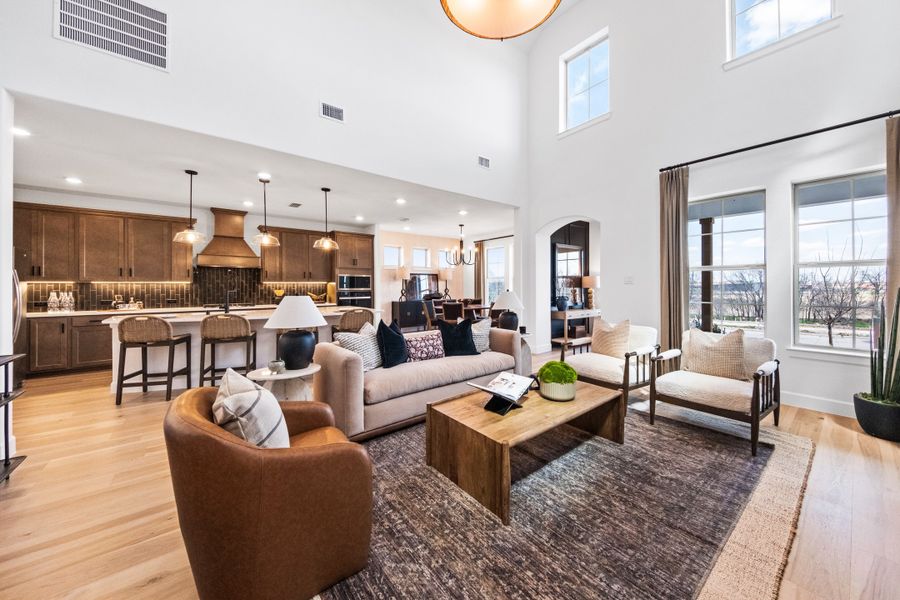 Representative furnished interior of a home built from the Brazos by Beazer Homes in Waterbend: Arbors 40', Euless (Image 16). Representative furnished interior of a home built from the Brazos by Beazer Homes in Waterbend: Arbors 40', Euless (Image 16).