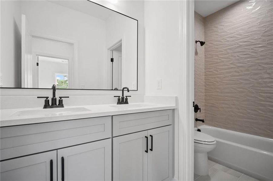 Furnished interior view inside a new home in Lakeside at River Green, Canton (Image 5).