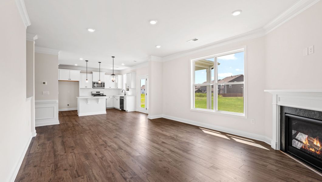Representative unfurnished interior of a home built from the VERWOOD by D.R. Horton in Adams Glen, Greenville (Image 17).