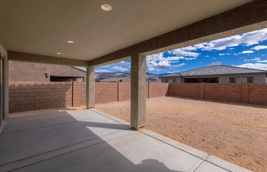 Exterior details and patio area of a home in Del Webb at Rocking K, Tucson (Image 18).