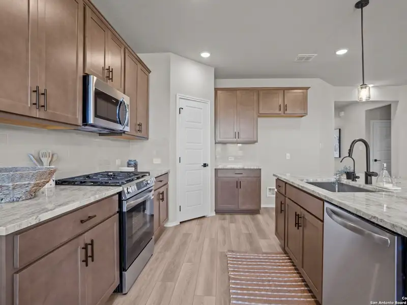 Furnished interior view inside a new home in Horizon Pointe, Converse (Image 10).