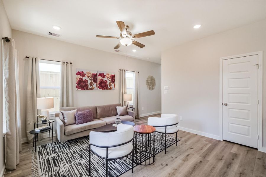 Furnished interior view inside a new home in , Houston (Image 13).