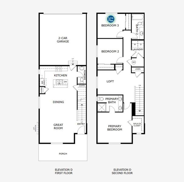 2D floor plan layout of this home in Spring Valley, Greenwood Village, CO (Image 3).