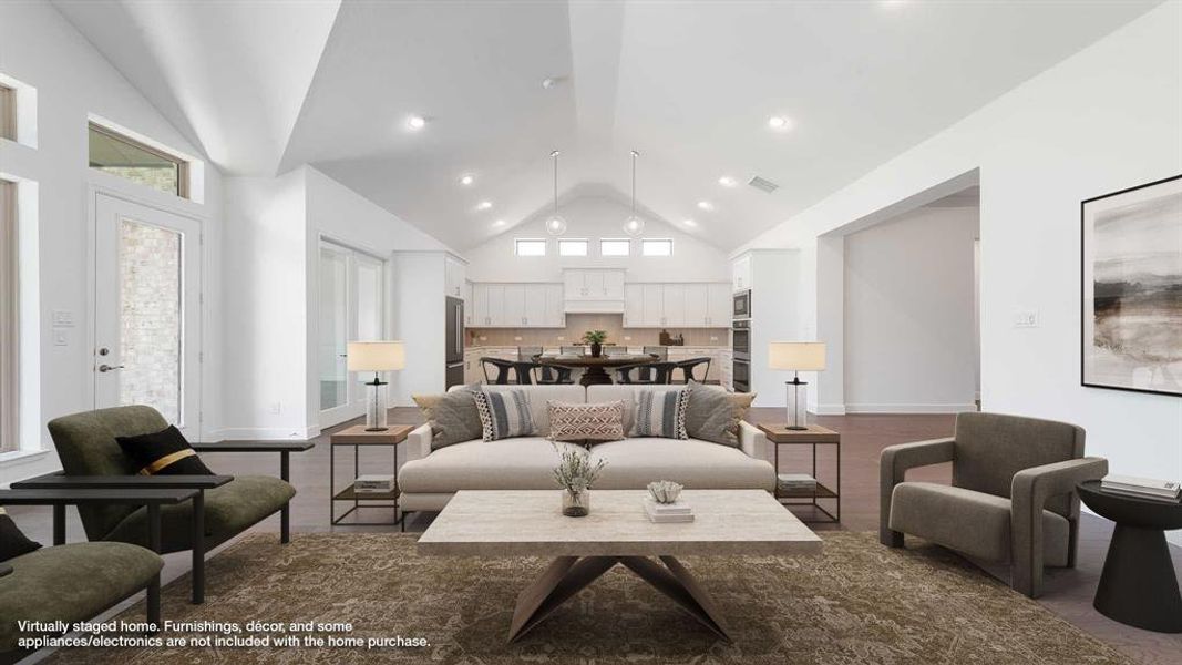 Furnished interior view inside a new home in Terraces 72', Rockwall (Image 11). Furnished interior view inside a new home in Terraces 72', Rockwall (Image 11).