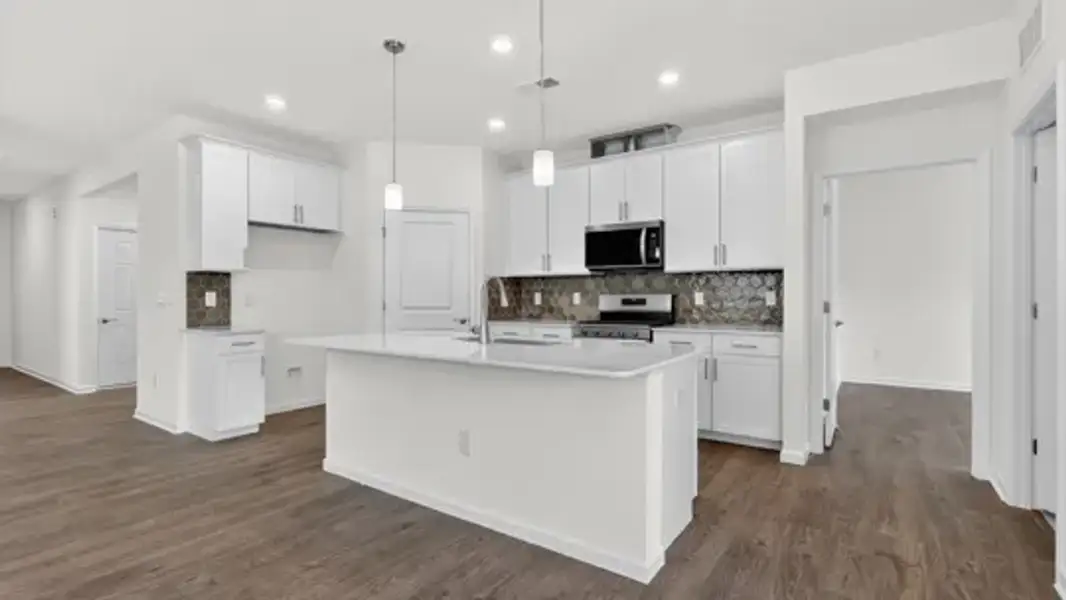 Furnished interior view inside a new home in The Villas at Galvins Ridge, Sanford (Image 6).