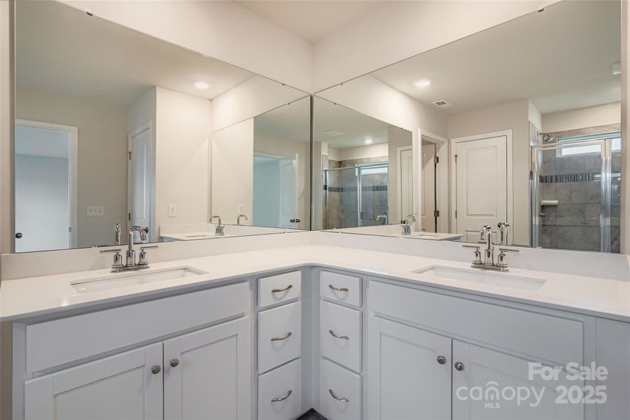 Furnished interior view inside a new home in Shannon Woods: Walk & Enclave, Maiden (Image 7).