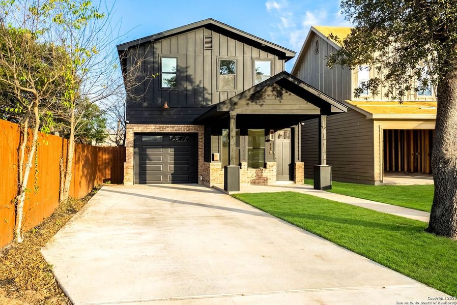 Front exterior of a new home in , San Antonio, TX, highlighting curb appeal (Image 25).