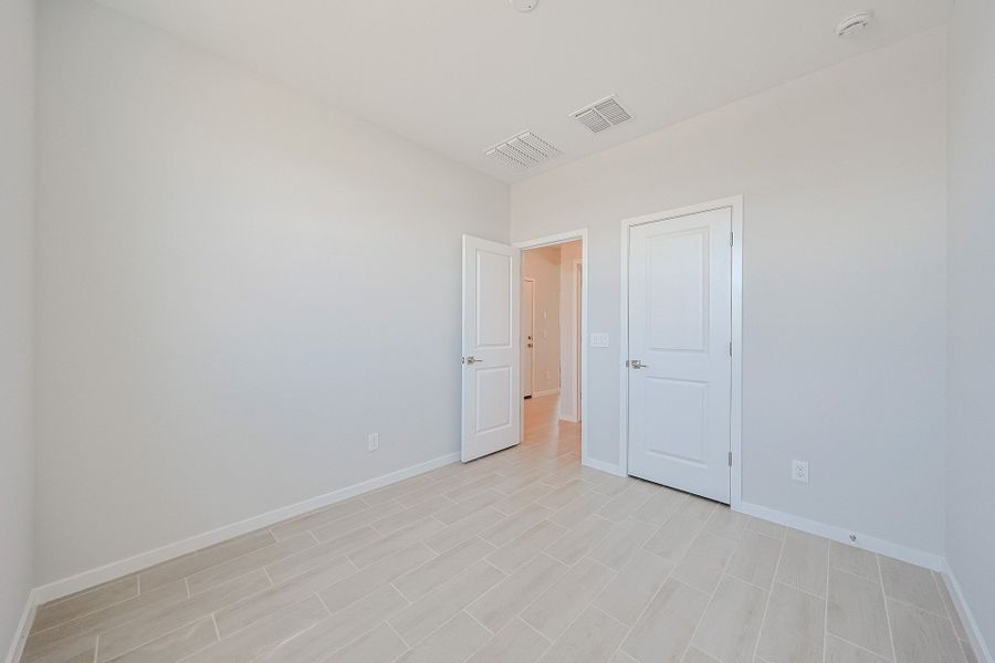 A room with white doors. A room with white doors.