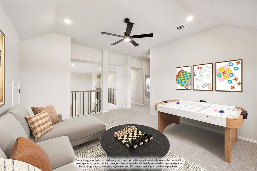 Furnished interior view inside a new home in Timberbrook, Justin (Image 9).