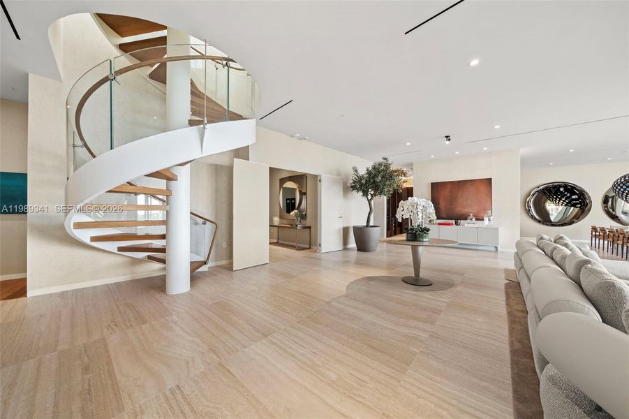 Furnished interior view inside a new home in , Miami (Image 13).