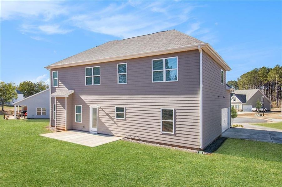Exterior details and patio area of a home in , Monroe (Image 3). Exterior details and patio area of a home in , Monroe (Image 3).