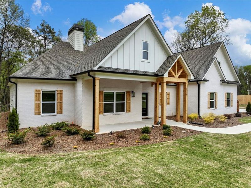 Front exterior of a new home in , Gillsville, GA, highlighting curb appeal (Image 29).