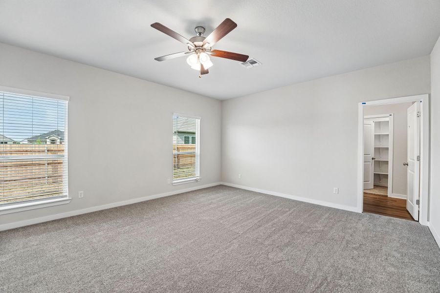 Representative unfurnished interior of a home built from the Honor by Omega Builders in Grove East, Temple (Image 11). Representative unfurnished interior of a home built from the Honor by Omega Builders in Grove East, Temple (Image 11).