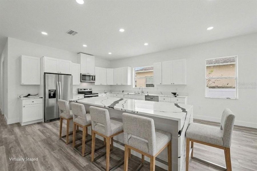 Furnished interior view inside a new home in , St. Petersburg (Image 11).