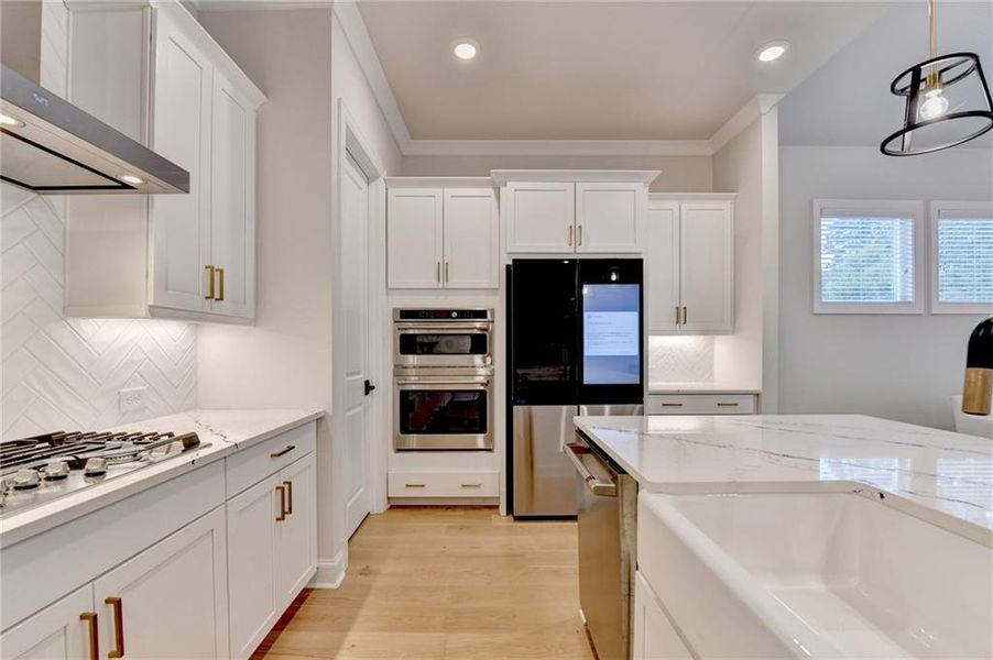 Furnished interior view inside a new home in Ellington Townhomes, Suwanee (Image 59).