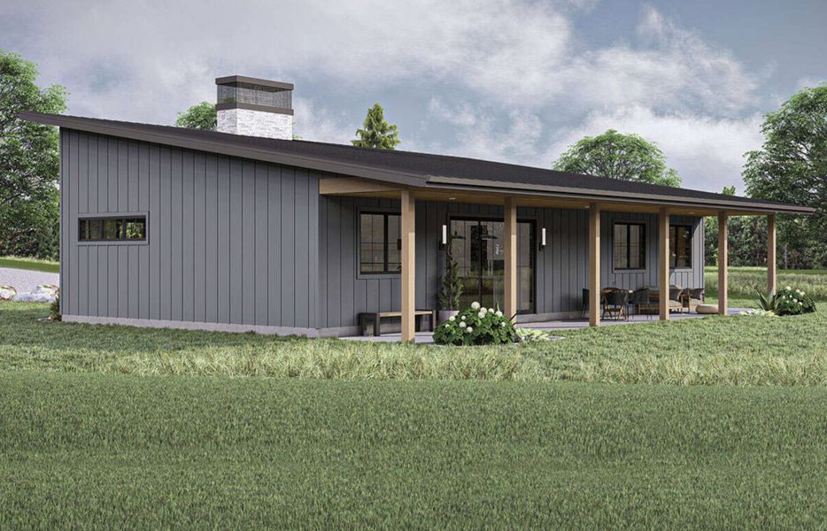 Representative exterior photo of a completed home built from the Sterling by Zeal Home Builders in Saddle Crest Estates, Weatherford, TX (Image 2).