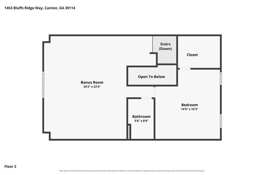 2D floor plan layout of this home in , Canton, GA (Image 7).