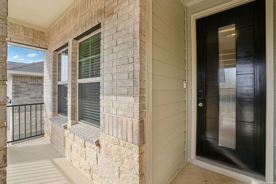 Exterior details and patio area of a home in Lark Canyon, New Braunfels (Image 3).