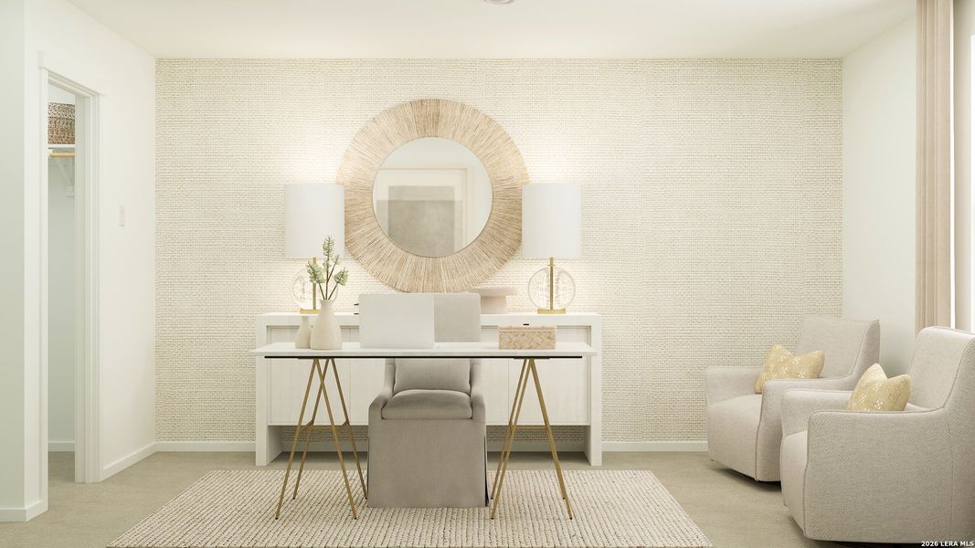 Furnished interior view inside a new home in Willow Point, San Antonio (Image 30). Furnished interior view inside a new home in Willow Point, San Antonio (Image 30).