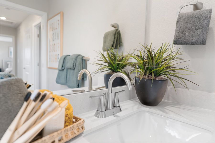 Representative interior finishes for a home built from the 3501 by Risewell Homes in Mead Crossing, Mead (Image 13).