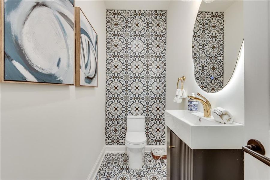 Furnished interior view inside a new home in , Atlanta (Image 8). Furnished interior view inside a new home in , Atlanta (Image 8).