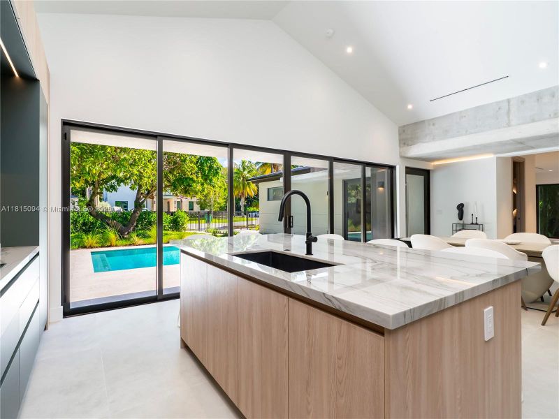 Furnished interior view inside a new home in , Miami (Image 38).