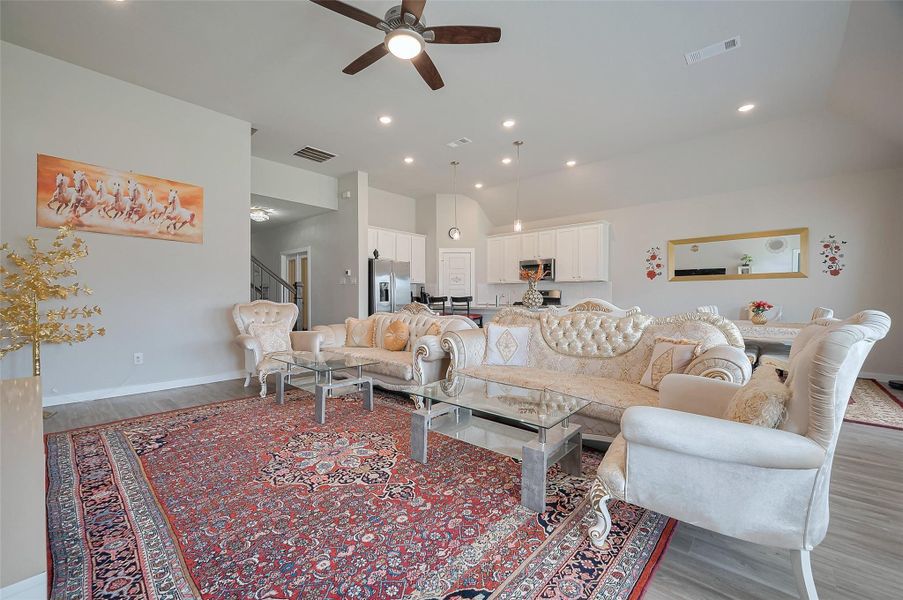 Furnished interior view inside a new home in Marvida, Cypress (Image 33).