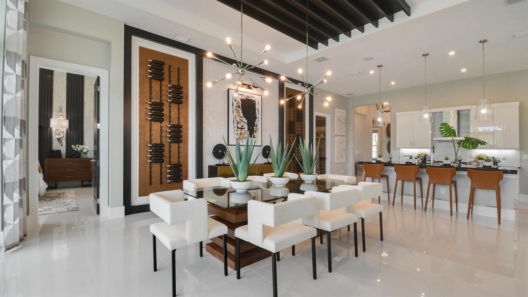 Furnished interior view inside a new home in Mosaic, Port St. Lucie (Image 19).