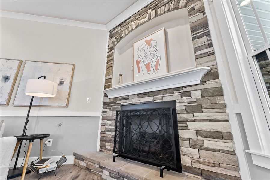 Representative furnished interior of a home built from the Drayton Elite by Enchanted Homes in Smokey Hills, Campobello (Image 10).