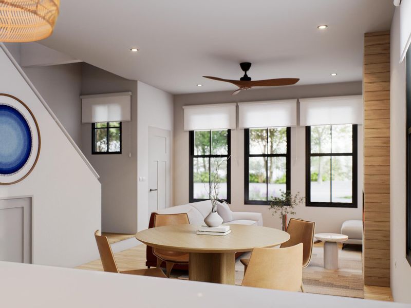 Furnished interior view inside a new home in , North Charleston (Image 5).