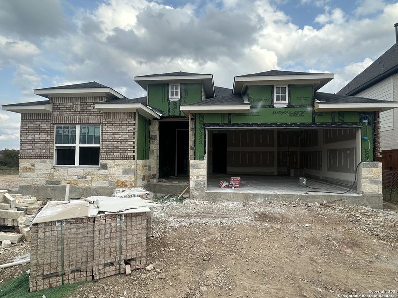 In-progress construction of a new home in Stillwater Ranch, San Antonio, TX (Image 35).