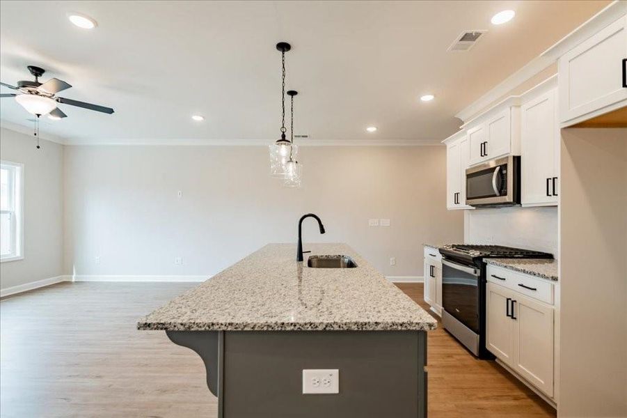 Furnished interior view inside a new home in Wilkins Walk, Mableton (Image 3).